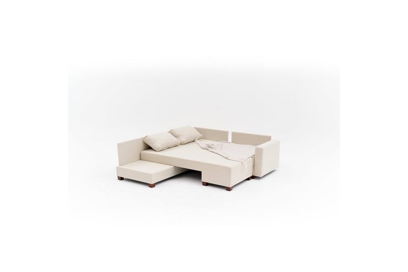 Sufian Hörnbäddsoffa 4-sits - Cremevit - Möbler - Soffa - Bäddsoffa - Hörnbäddsoffa