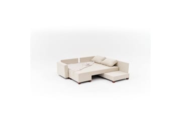 Sufian Hörnbäddsoffa 4-sits - Cremevit - Möbler - Soffa - Bäddsoffa - Hörnbäddsoffa
