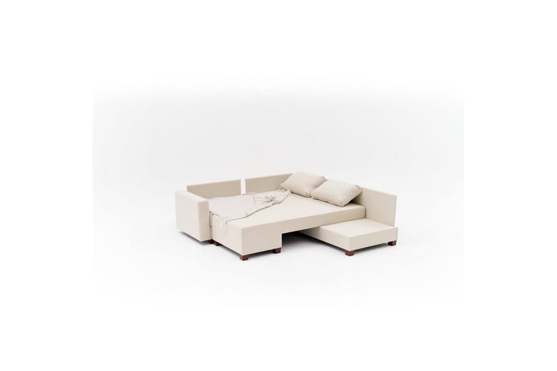 Sufian Hörnbäddsoffa 4-sits - Cremevit - Möbler - Soffa - Bäddsoffa - Hörnbäddsoffa