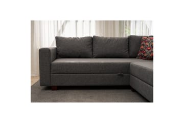 Sufian Hörnbäddsoffa 4-sits - Mörkgrå - Möbler - Soffa - Bäddsoffa - Hörnbäddsoffa
