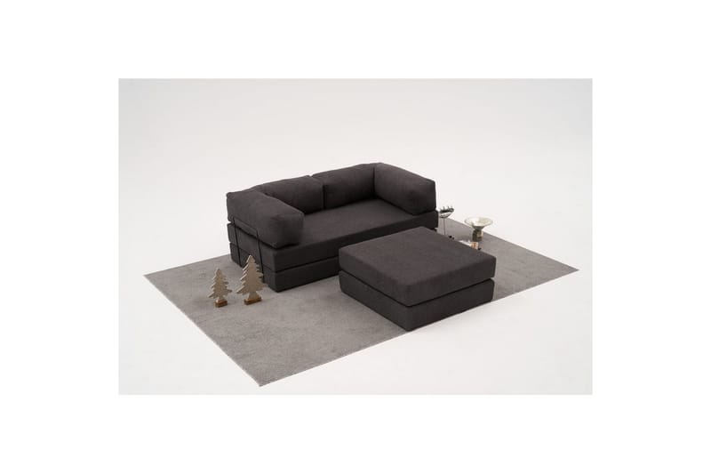 Sufian Hörnbäddsoffa med Divan 2-sits - Antracit - Möbler - Soffa - Bäddsoffa - Bäddsoffa divan