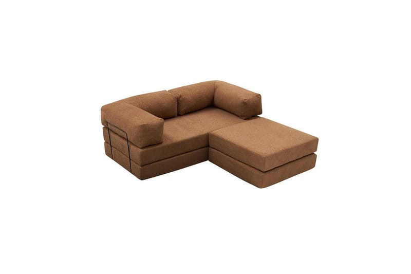 Sufian Hörnbäddsoffa med Divan 2-sits - Brun - Möbler - Soffa - Bäddsoffa - Bäddsoffa divan