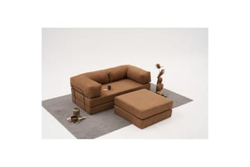 Sufian Hörnbäddsoffa med Divan 2-sits - Brun - Möbler - Soffa - Bäddsoffa - Bäddsoffa divan