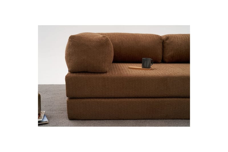 Sufian Hörnbäddsoffa med Divan 2-sits - Brun - Möbler - Soffa - Bäddsoffa - Bäddsoffa divan