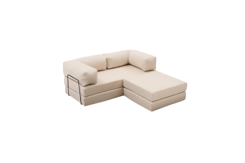 Sufian Hörnbäddsoffa med Divan 2-sits - Cremevit - Möbler - Soffa - Bäddsoffa - Bäddsoffa divan