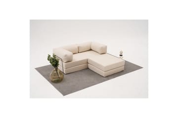 Sufian Hörnbäddsoffa med Divan 2-sits - Cremevit - Möbler - Soffa - Bäddsoffa - Bäddsoffa divan