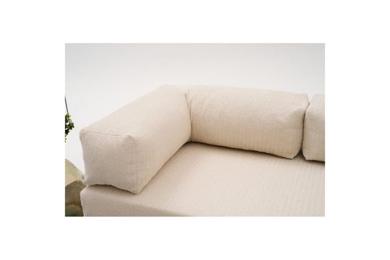 Sufian Hörnbäddsoffa med Divan 2-sits - Cremevit - Möbler - Soffa - Bäddsoffa - Bäddsoffa divan
