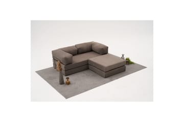 Sufian Hörnbäddsoffa med Divan 2-sits - Grå - Möbler - Soffa - Bäddsoffa - Bäddsoffa divan