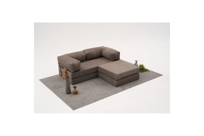 Sufian Hörnbäddsoffa med Divan 2-sits - Grå - Möbler - Soffa - Bäddsoffa - Bäddsoffa divan