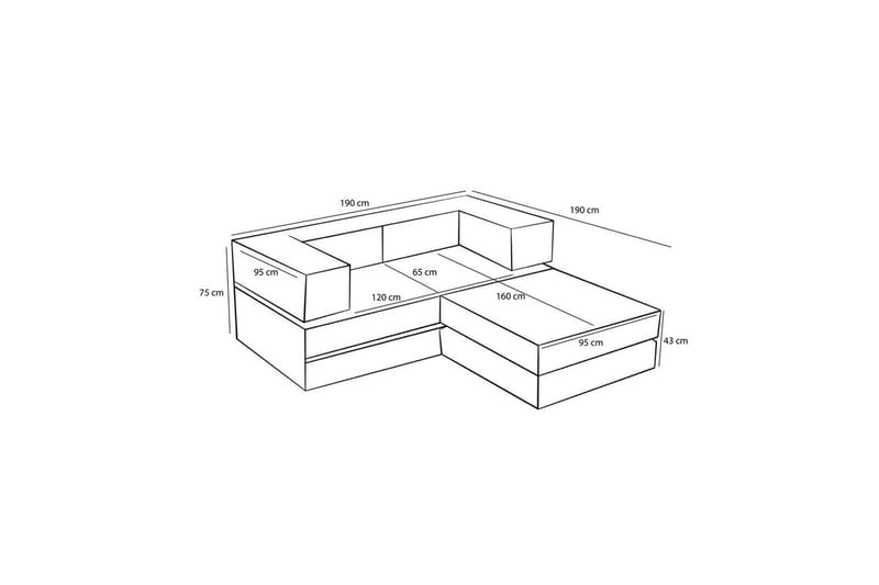 Sufian Hörnbäddsoffa med Divan 2-sits - Grön - Möbler - Soffa - Bäddsoffa - Bäddsoffa divan