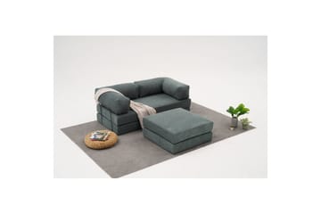 Sufian Hörnbäddsoffa med Divan 2-sits - Grön - Möbler - Soffa - Bäddsoffa - Bäddsoffa divan