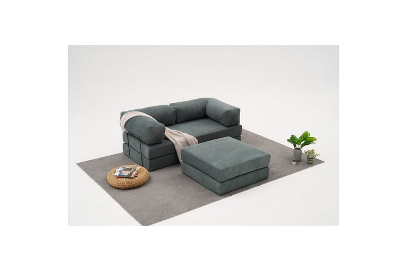 Sufian Hörnbäddsoffa med Divan 2-sits - Grön - Möbler - Soffa - Bäddsoffa - Bäddsoffa divan