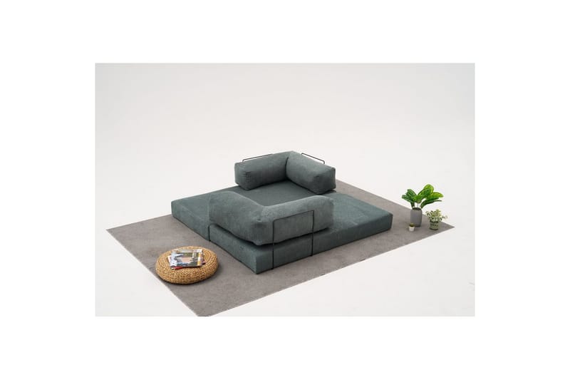 Sufian Hörnbäddsoffa med Divan 2-sits - Grön - Möbler - Soffa - Bäddsoffa - Bäddsoffa divan