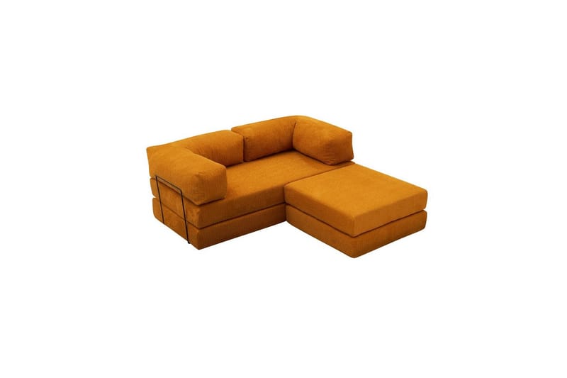 Sufian Hörnbäddsoffa med Divan 2-sits - Orange - Möbler - Soffa - Bäddsoffa - Bäddsoffa divan