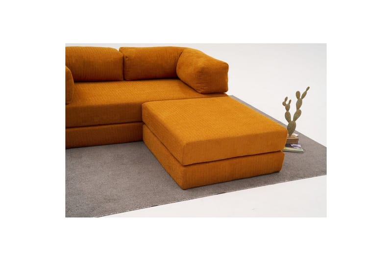 Sufian Hörnbäddsoffa med Divan 2-sits - Orange - Möbler - Soffa - Bäddsoffa - Bäddsoffa divan