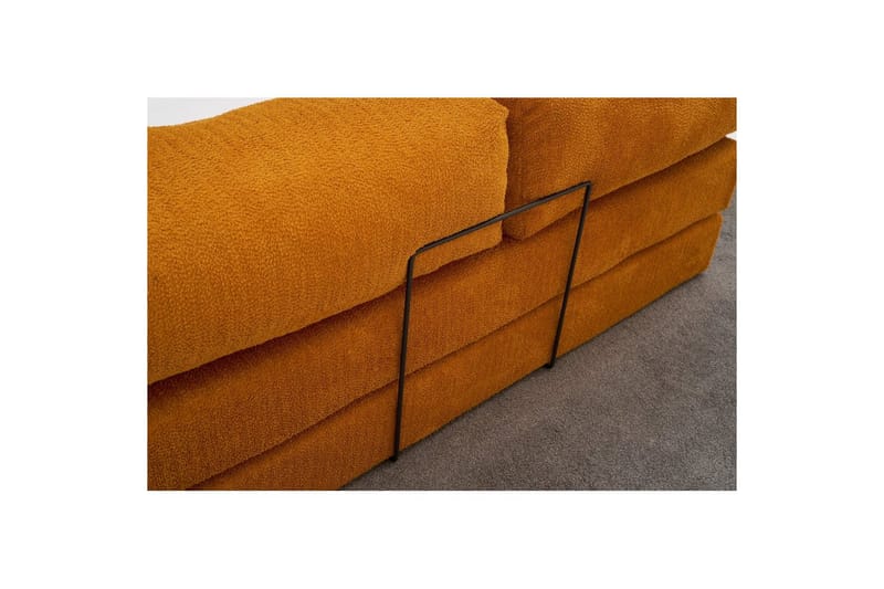 Sufian Hörnbäddsoffa med Divan 2-sits - Orange - Möbler - Soffa - Bäddsoffa - Bäddsoffa divan