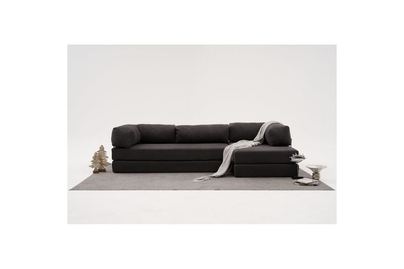 Sufian Hörnbäddsoffa Två Hörn 3-sits - Antracit - Möbler - Soffa - Bäddsoffa - Hörnbäddsoffa