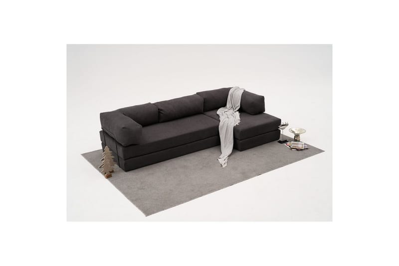 Sufian Hörnbäddsoffa Två Hörn 3-sits - Antracit - Möbler - Soffa - Bäddsoffa - Hörnbäddsoffa
