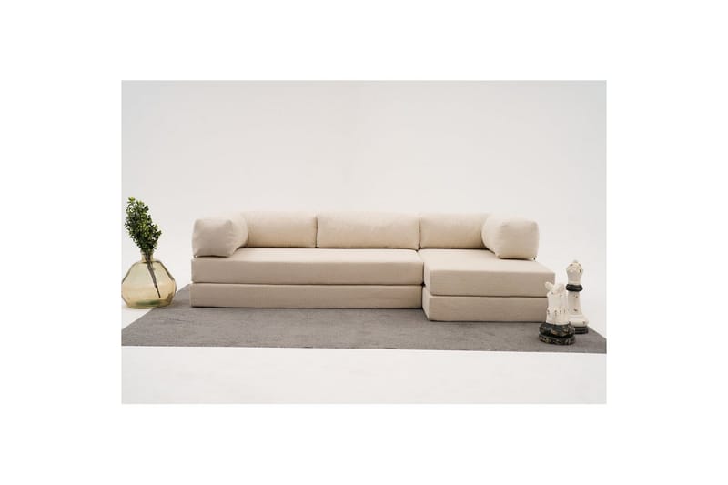 Sufian Hörnbäddsoffa Två Hörn 3-sits - Beige - Möbler - Soffa - Bäddsoffa - Hörnbäddsoffa