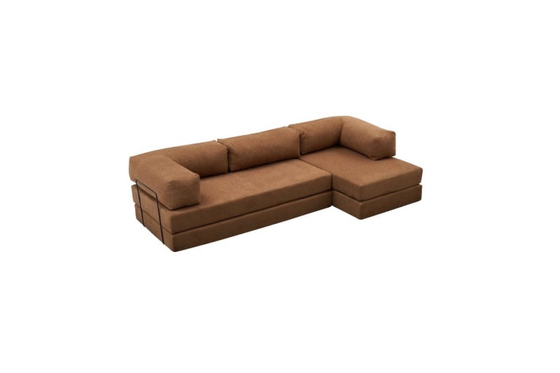 Sufian Hörnbäddsoffa Två Hörn 3-sits - Brun - Möbler - Soffa - Bäddsoffa - Hörnbäddsoffa