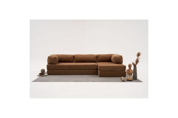 Sufian Hörnbäddsoffa Två Hörn 3-sits - Brun - Möbler - Soffa - Bäddsoffa - Hörnbäddsoffa
