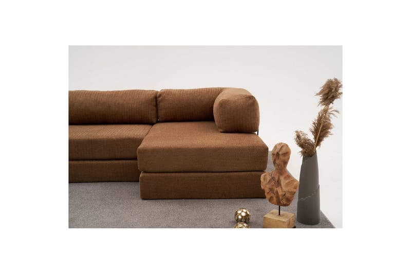 Sufian Hörnbäddsoffa Två Hörn 3-sits - Brun - Möbler - Soffa - Bäddsoffa - Hörnbäddsoffa