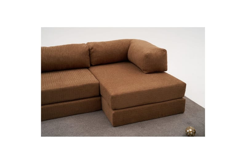 Sufian Hörnbäddsoffa Två Hörn 3-sits - Brun - Möbler - Soffa - Bäddsoffa - Hörnbäddsoffa