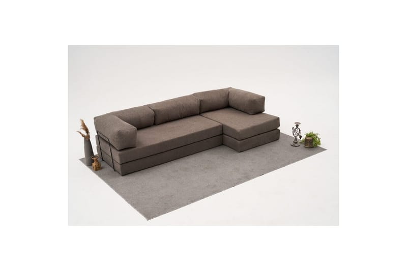 Sufian Hörnbäddsoffa Två Hörn 3-sits - Grå - Möbler - Soffa - Bäddsoffa - Hörnbäddsoffa