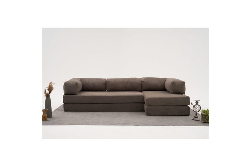 Sufian Hörnbäddsoffa Två Hörn 3-sits - Grå - Möbler - Soffa - Bäddsoffa - Hörnbäddsoffa