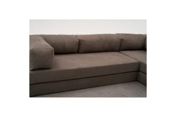 Sufian Hörnbäddsoffa Två Hörn 3-sits - Grå - Möbler - Soffa - Bäddsoffa - Hörnbäddsoffa