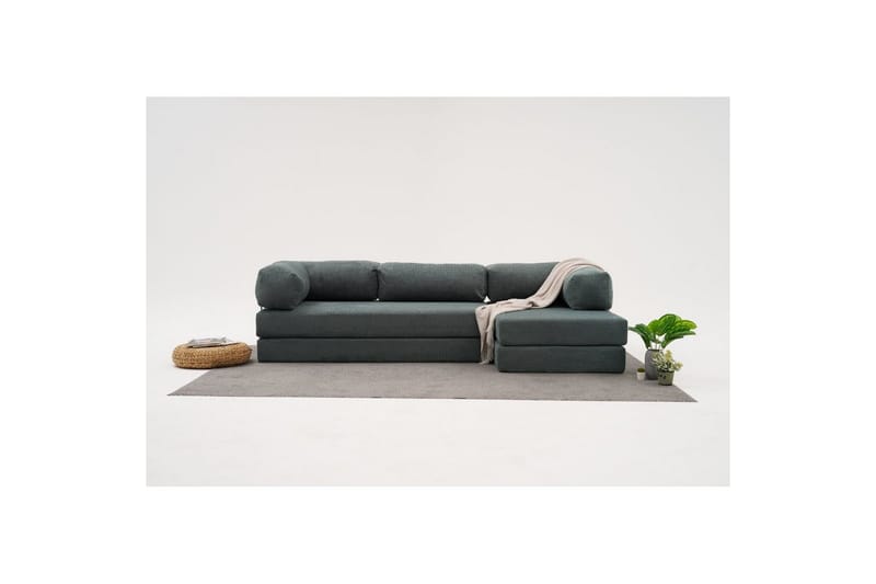 Sufian Hörnbäddsoffa Två Hörn 3-sits - Grön - Möbler - Soffa - Bäddsoffa - Hörnbäddsoffa