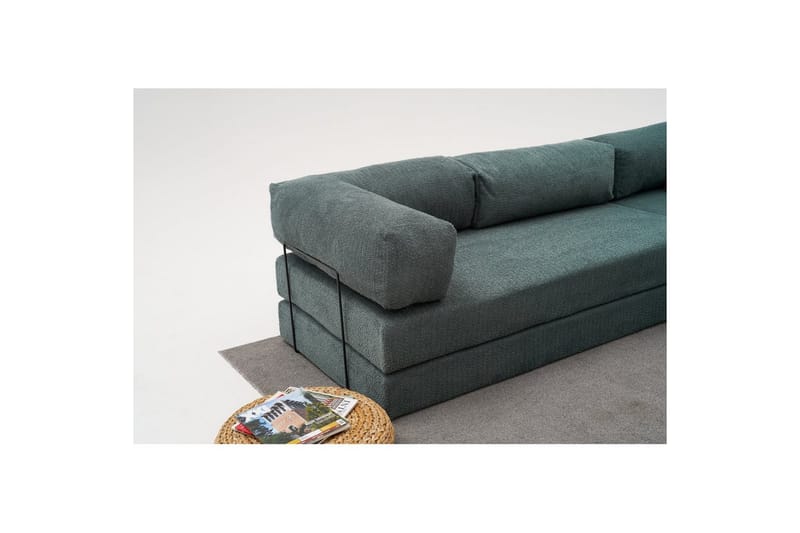 Sufian Hörnbäddsoffa Två Hörn 3-sits - Grön - Möbler - Soffa - Bäddsoffa - Hörnbäddsoffa