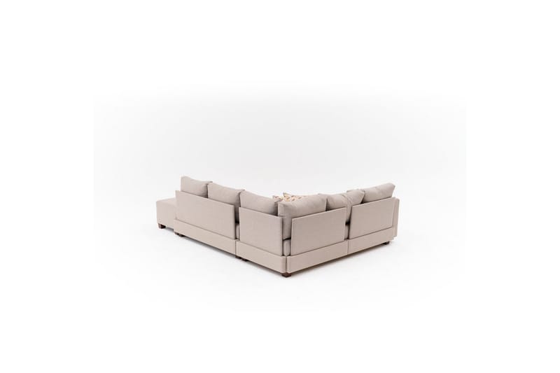 Sufian Soffa med Schäslong 4-sits - Beige - Möbler - Soffa - Bäddsoffa - Hörnbäddsoffa