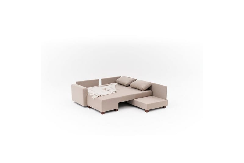 Sufian Soffa med Schäslong 4-sits - Beige - Möbler - Soffa - Bäddsoffa - Hörnbäddsoffa
