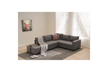 Sufian Soffa med Schäslong 4-sits - Grafitgrå - Möbler - Soffa - Bäddsoffa - Hörnbäddsoffa