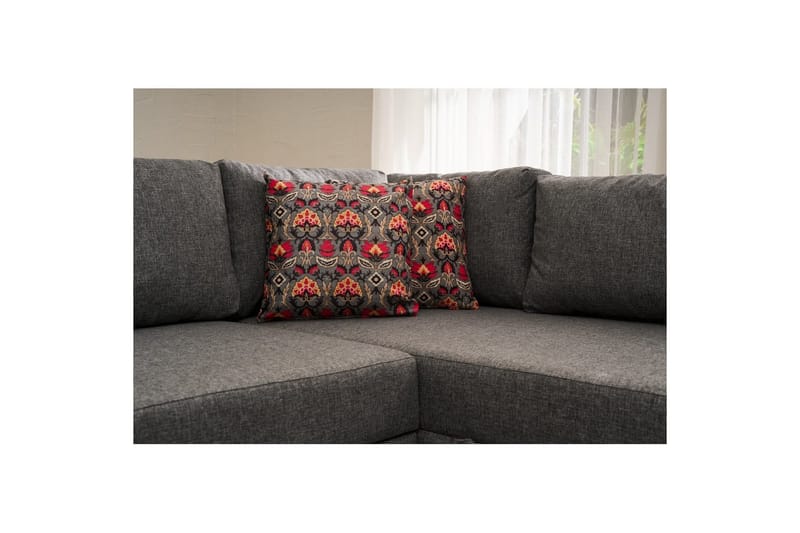 Sufian Soffa med Schäslong 4-sits - Grafitgrå - Möbler - Soffa - Bäddsoffa - Hörnbäddsoffa
