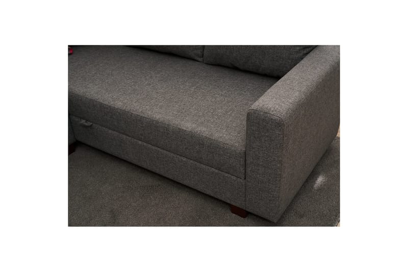 Sufian Soffa med Schäslong 4-sits - Grafitgrå - Möbler - Soffa - Bäddsoffa - Hörnbäddsoffa