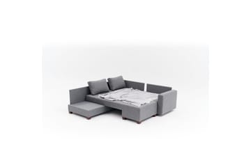 Sufian Soffa med Schäslong 4-sits - Grafitgrå - Möbler - Soffa - Bäddsoffa - Hörnbäddsoffa