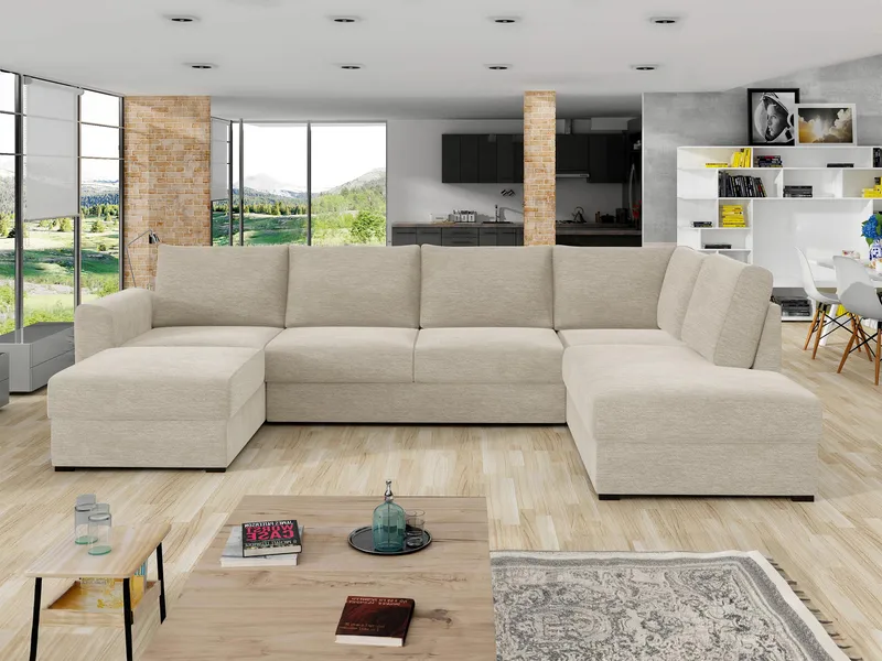 Taberk 5-sits U-Soffa med Divan Vänster - Möbler - Soffa - Bäddsoffa - Hörnbäddsoffa