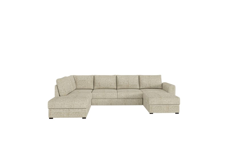 Taberk Bäddsoffa med Divan och Schäslong 4-sits, Beige