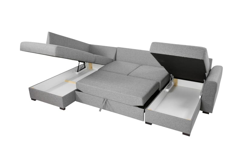Taberk Bäddsoffa med Divan och Schäslong 4-sits - Beige - Möbler - Soffa - Bäddsoffa - Bäddsoffa divan