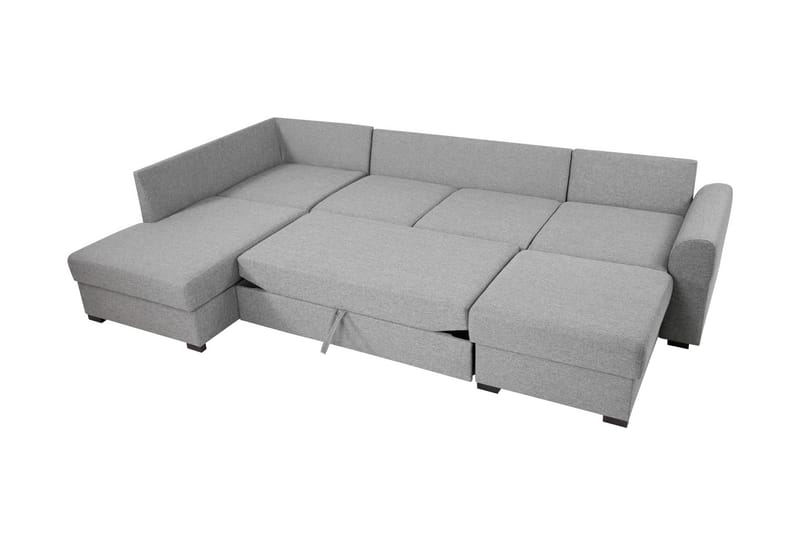Taberk Bäddsoffa med Divan och Schäslong 4-sits i Chenille - Orange - Möbler - Soffa - Bäddsoffa - Bäddsoffa divan