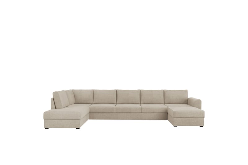 Taberk Bäddsoffa med Divan och Schäslong 5-sits, Beige