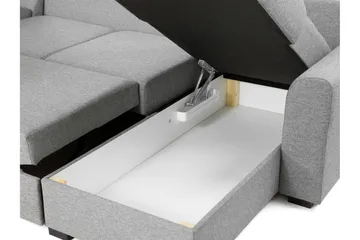 Taberk Bäddsoffa med Divan och Schäslong 5-sits - Brun - Möbler - Soffa - Bäddsoffa - Bäddsoffa divan