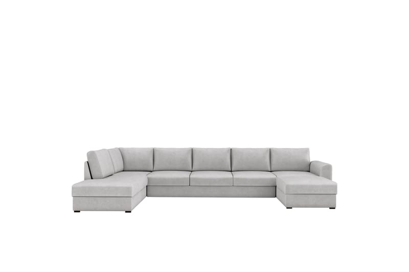 Taberk Bäddsoffa med Divan och Schäslong 5-sits - Grå - Möbler - Soffa - Bäddsoffa - Bäddsoffa divan