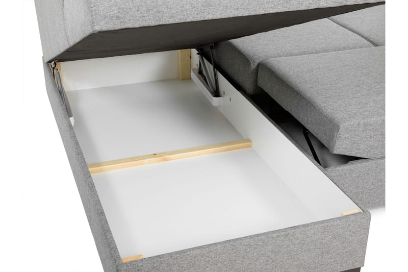 Taberk Bäddsoffa med Divan och Schäslong 5-sits i Chenille - Blå - Möbler - Soffa - Bäddsoffa - Bäddsoffa divan