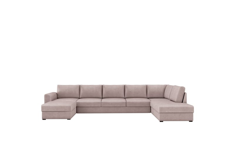 Taberk Bäddsoffa med Divan och Schäslong 5-sits - Rosa - Möbler - Soffa - Bäddsoffa - Bäddsoffa divan