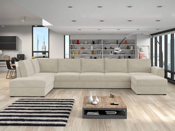 Taberk Large 6-sits U-Soffa med Divan Höger - Möbler - Soffa - Bäddsoffa - Hörnbäddsoffa