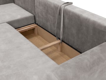 Tacon 3-sits Bäddsoffa med divan - beige - Möbler - Soffa - Bäddsoffa - Hörnbäddsoffa