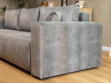 Tacon 3-sits Bäddsoffa med divan - grå - Möbler - Soffa - Bäddsoffa - Hörnbäddsoffa